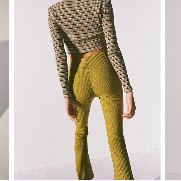 SOLD NWT urban outfitters Rosie ribbed flare pant - Picture 3 of 7